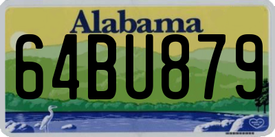 AL license plate 64BU879
