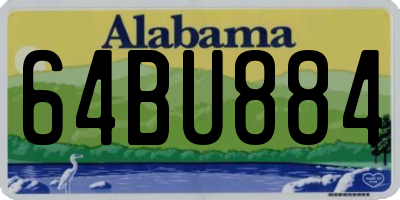 AL license plate 64BU884