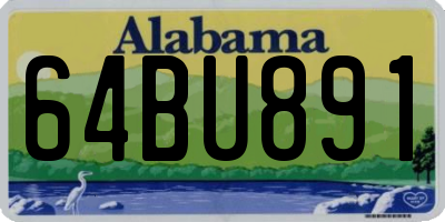 AL license plate 64BU891