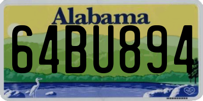 AL license plate 64BU894