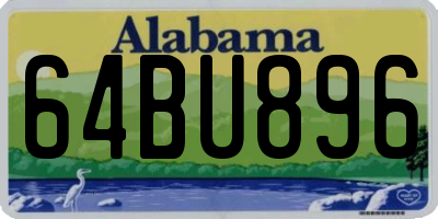 AL license plate 64BU896