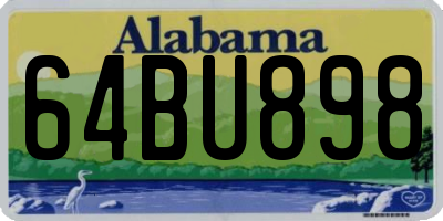 AL license plate 64BU898