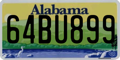 AL license plate 64BU899