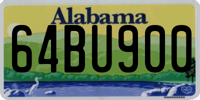 AL license plate 64BU900