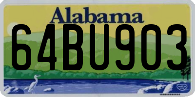 AL license plate 64BU903