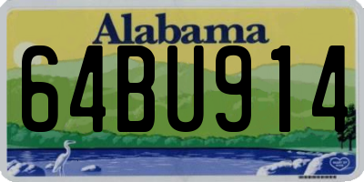 AL license plate 64BU914