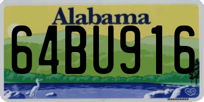 AL license plate 64BU916