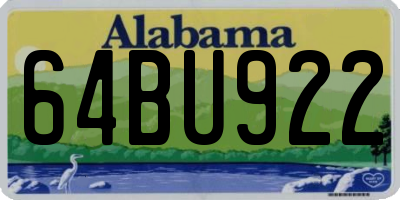 AL license plate 64BU922