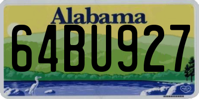 AL license plate 64BU927