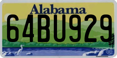 AL license plate 64BU929