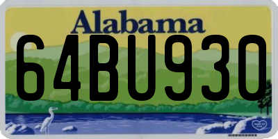 AL license plate 64BU930
