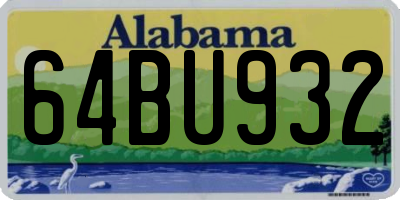 AL license plate 64BU932