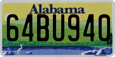 AL license plate 64BU940