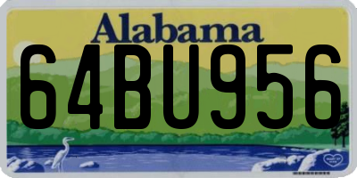 AL license plate 64BU956