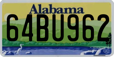 AL license plate 64BU962