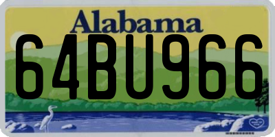 AL license plate 64BU966