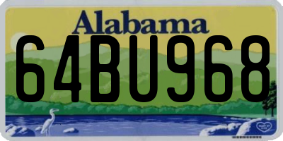 AL license plate 64BU968