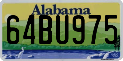 AL license plate 64BU975