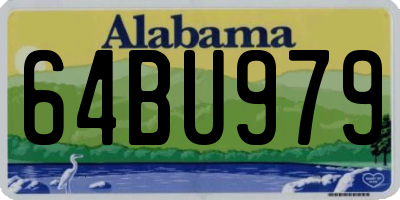 AL license plate 64BU979