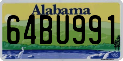 AL license plate 64BU991