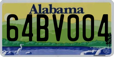 AL license plate 64BV004