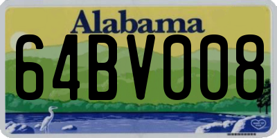 AL license plate 64BV008