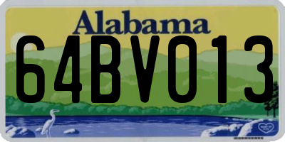 AL license plate 64BV013