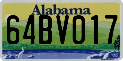 AL license plate 64BV017