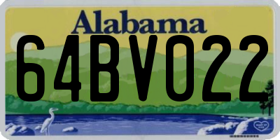 AL license plate 64BV022