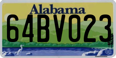 AL license plate 64BV023