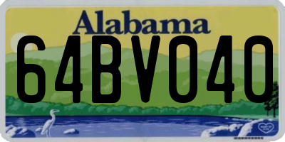 AL license plate 64BV040