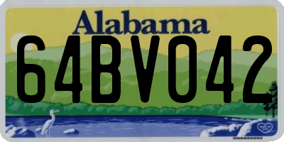AL license plate 64BV042