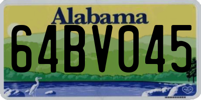 AL license plate 64BV045
