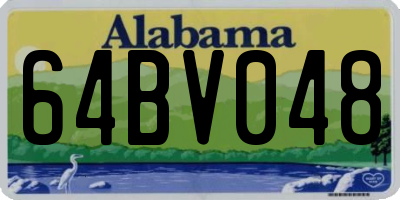 AL license plate 64BV048
