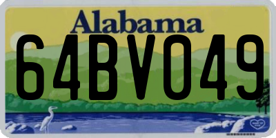 AL license plate 64BV049