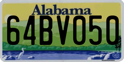 AL license plate 64BV050