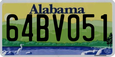 AL license plate 64BV051