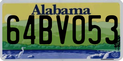 AL license plate 64BV053