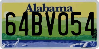 AL license plate 64BV054
