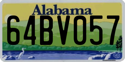 AL license plate 64BV057