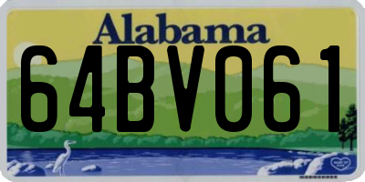 AL license plate 64BV061