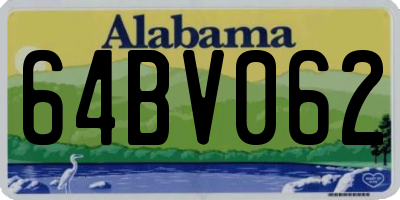 AL license plate 64BV062