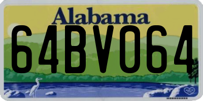 AL license plate 64BV064