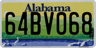 AL license plate 64BV068