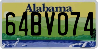 AL license plate 64BV074