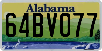 AL license plate 64BV077