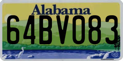 AL license plate 64BV083