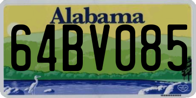AL license plate 64BV085