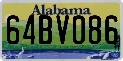 AL license plate 64BV086