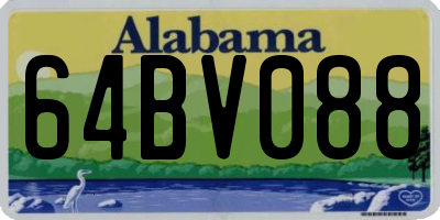 AL license plate 64BV088